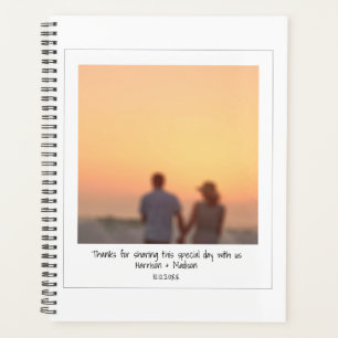 Retro instant photo couple friends names custom planner