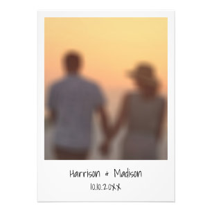 Retro instant photo name custom modern photo print