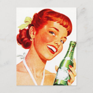 Retro Invitation CANADA DAY Party DRY SODA POP GAL