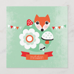 Rétro invitation d'anniversaire de enfant de