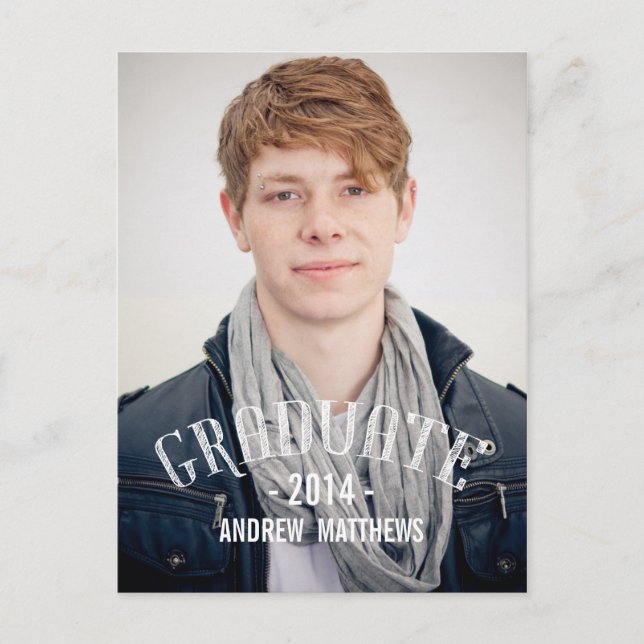 Retro | Invitation de la fête de graduation (Devant)