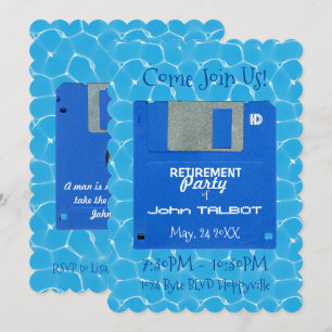 Rétro invitation souple fait sur commande de