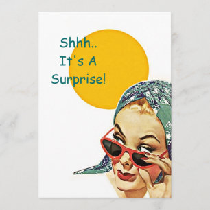 Rétro invitation vintage de fête de soleil