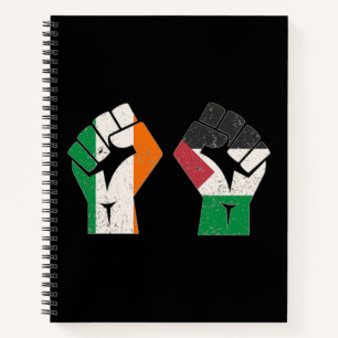 Retro Ireland Palestine Solidarity Fist revolution Notebook