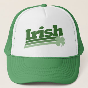 Retro Irish Shamrock Trucker Hat