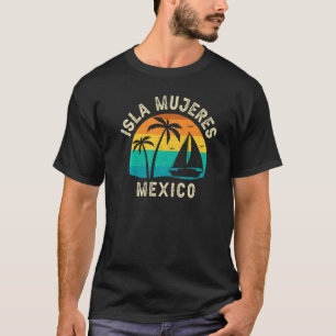 Retro Isla Mujeres Mexico Sunset  Matching Family  T-Shirt