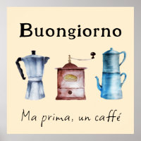 Retro Italian Coffee Pot Grinder