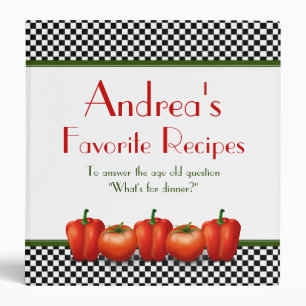 Retro Italian Kitchen Recipe Binder