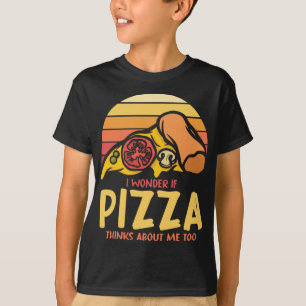 Retro Italian Pizza Fast Food Pizzaholic Foodie Fu T-Shirt