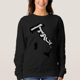 Retro Italy Map Sweatshirt