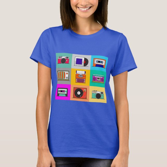 Retro Items Shirt – Vintage Style Graphic Tee (Front)