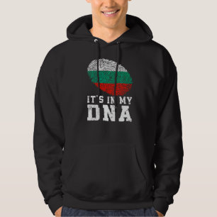 Retro It's In My Dna Bulgaria Flag Patriotic Hoodie