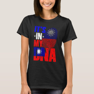 Retro It's In My DNA Taiwan Roots Taiwanese Flag F T-Shirt