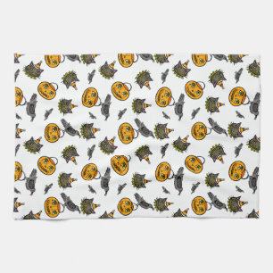 Retro Jack and Cat Kitchen Towel