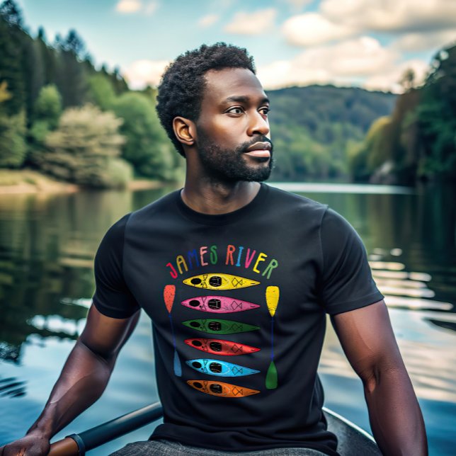 Retro James River Kayaking T-Shirt (Creator Uploaded)