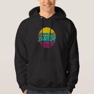 Retro Janitor Profession Hoodie