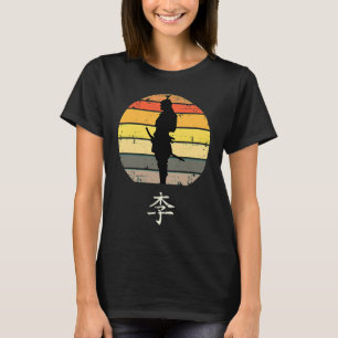 Retro Japanese Samurai Bushido Honor Kanji T-Shirt