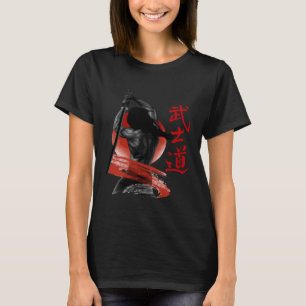 Retro Japanese Samurai Retro Japan Graphic Roni T-Shirt