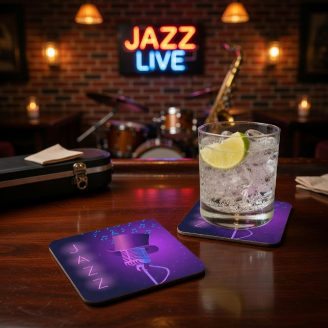 Retro Jazz Coaster with Microphone, Top Hat  (Creator Uploaded)