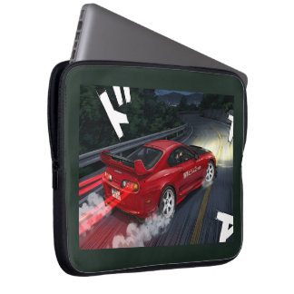 Retro JDM MK4 Supra Drift Anime Style Laptop Sleev Sleeve