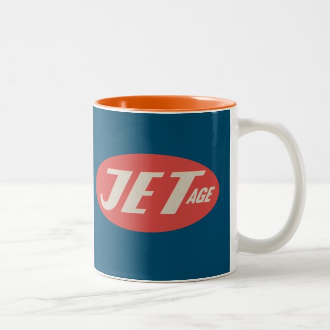Retro Jet Age Logo Choose-Colour Mug (Right)