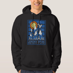 Retro Jiminy Peak Ski Sunset Hoodie