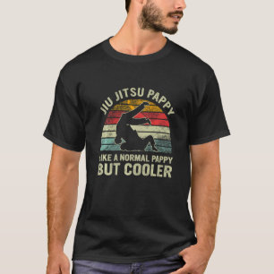 Retro Jiu Jitsu Pappy Like A Normal Pappy But Cool T-Shirt