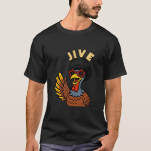 Retro Jive Turkey Funny Thanksgiving Funky Disco 7 T-Shirt