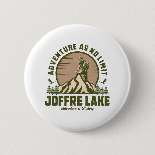 Retro Joffre Lake Hike 2 Inch Round Button