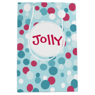Retro Jolly Christmas Gift Bag