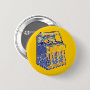 Retro Jukebox 2 Inch Round Button