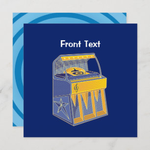 Retro Jukebox Invitation