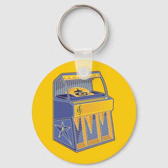 Retro Jukebox Keychain (Front)