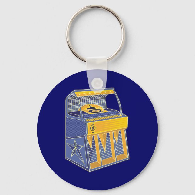 Retro Jukebox Keychain (Front)