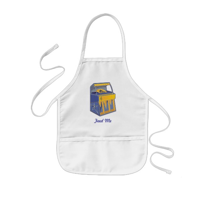 Retro Jukebox Kids Apron (Front)