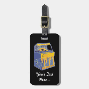 Retro Jukebox Luggage Tag
