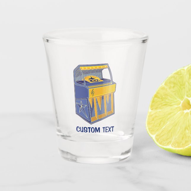 Retro Jukebox Shot Glass (Front)
