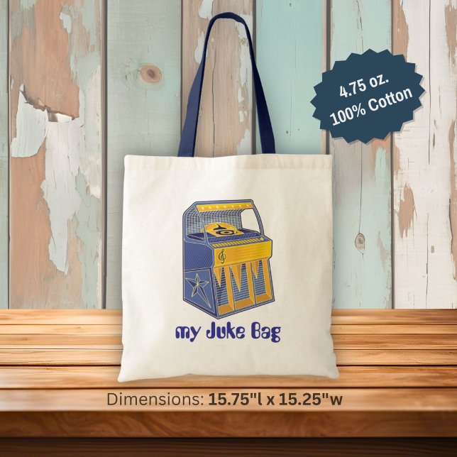 Retro Jukebox Tote Bag (Creator Uploaded)