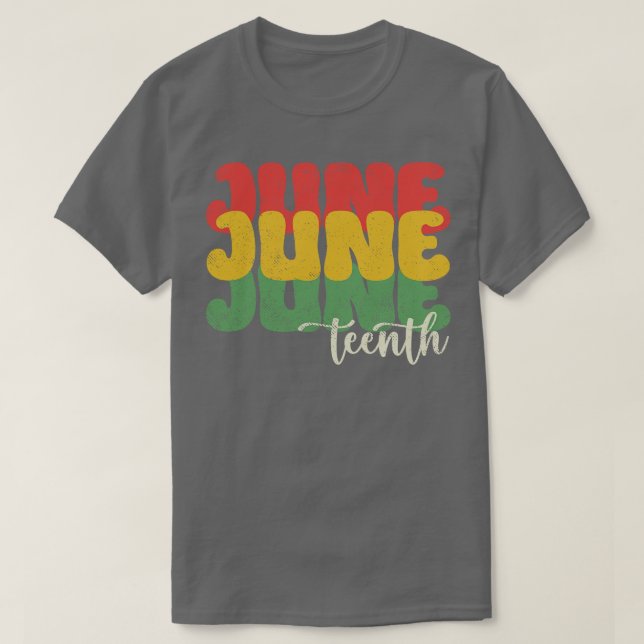 Retro Juneteenth T-Shirt (Design Front)
