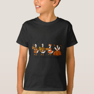 Retro Just A Thankful Goose Turkey Gobble Happy Th T-Shirt