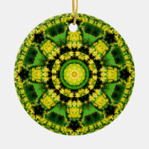Retro Kaleidoscope Art Ceramic Ornament
