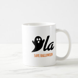 Retro Kamala Harris Halloween 2024 Comma La Ghost Coffee Mug