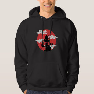 Retro Kanji Samurai Shinobi Sword Japanese Ninja Hoodie