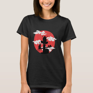 Retro Kanji Samurai Shinobi Sword Japanese Ninja T-Shirt