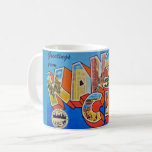 Retro Kansas City, Missouri Greeting Mug<br><div class="desc">Stunning retro postcard greeting from Kansas City, Missouri repurposed!</div>