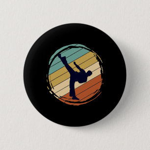 Retro Karate 2 Inch Round Button