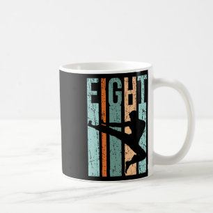 Retro Karate 8th Birthday 8 Judo Men Kung Fu Kids  Coffee Mug