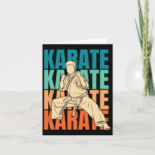 Retro Karate Fighter - Martial Arts Vintage Karate Card