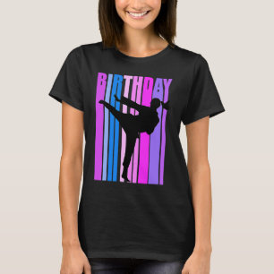 Retro Karate Womens Birthday Vintage Distressed Co T-Shirt