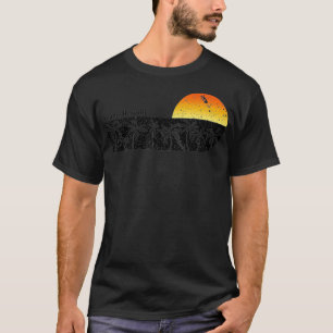 Retro Kauai Hawaii Beach Sunset  T-Shirt